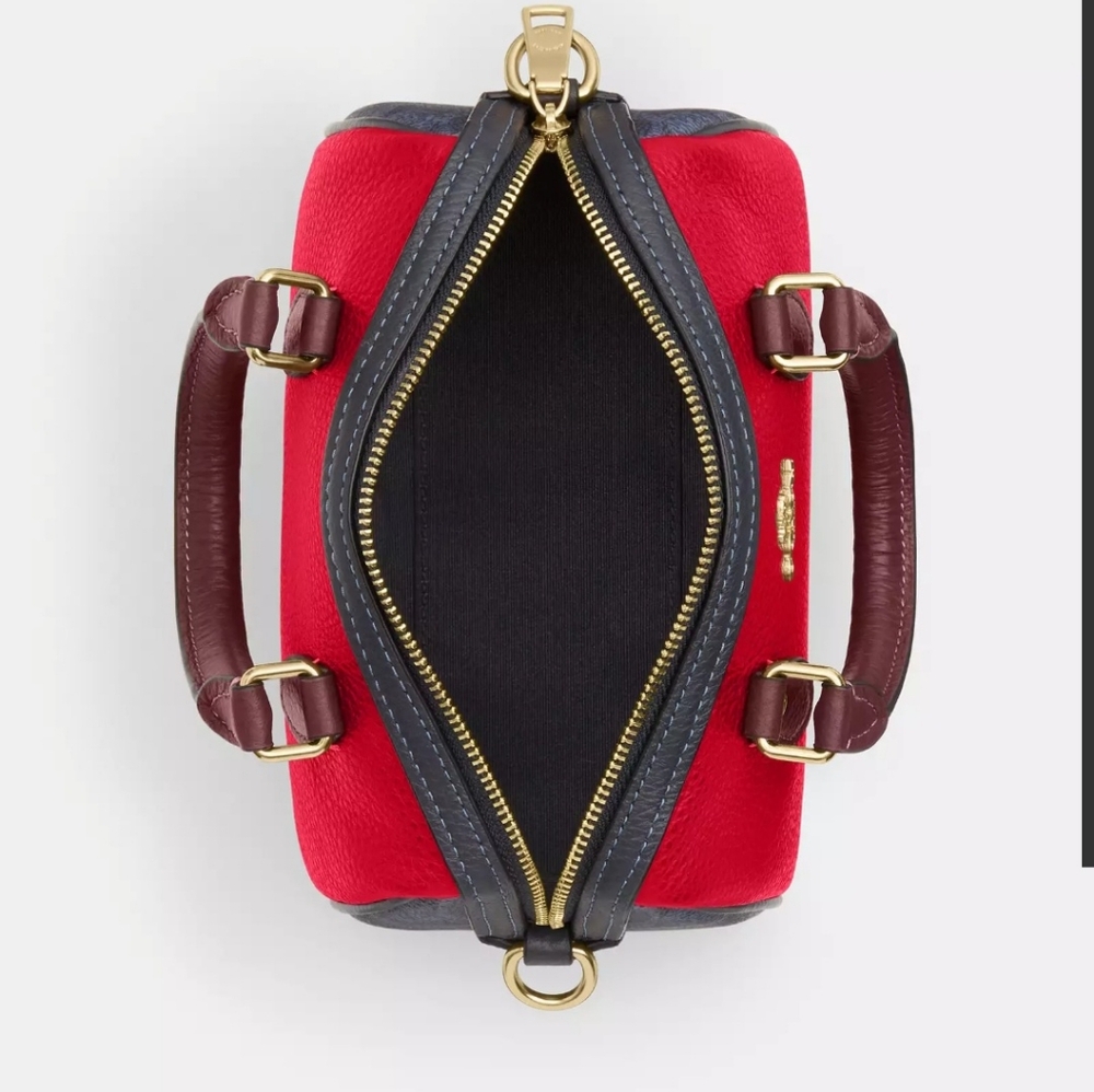 Coach Mini Rowan Bag In Colorblock - Picture 3 of 6